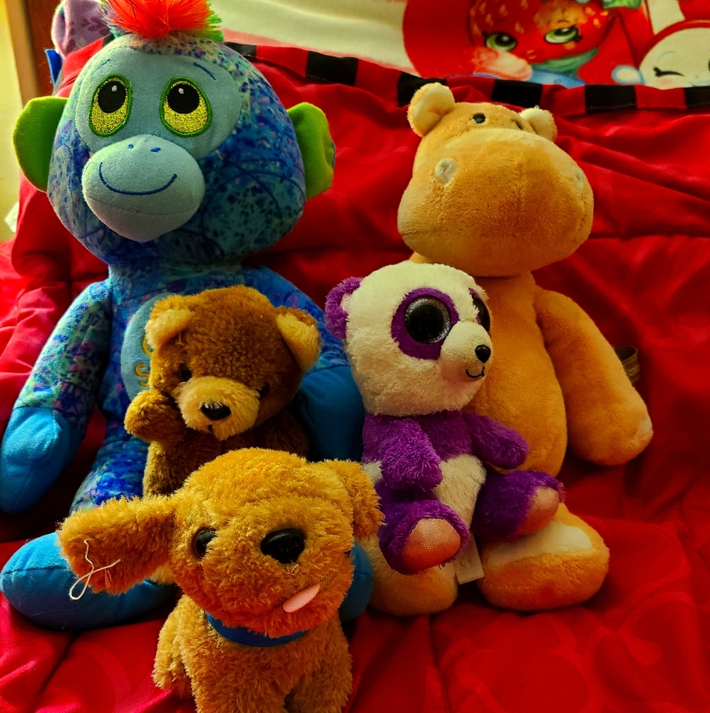 Stuffed animals, 5pcs